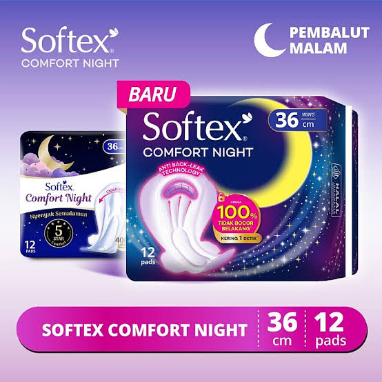 SOFTEX COMFORT NIGHT 36 CM